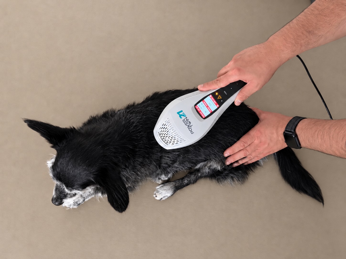 Daniel bei der Lasertherapie